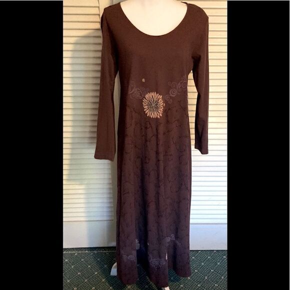 Vintage 90’s hippie boho Fall maxi dress Small - Picture 6 of 6